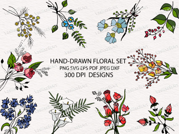 Bouquet Clipart for Branding and Marketing
