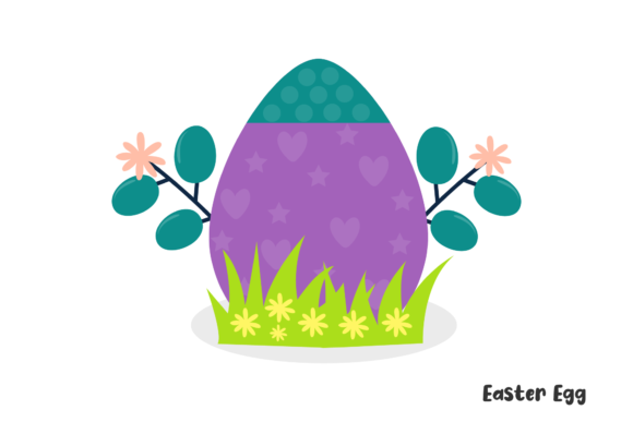 Easter Floral Egg Decoration Graphics and Illustrations Review