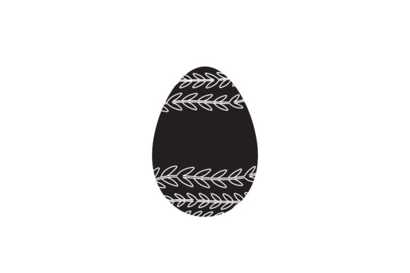 Easter Floral Egg Silhouette Art Review