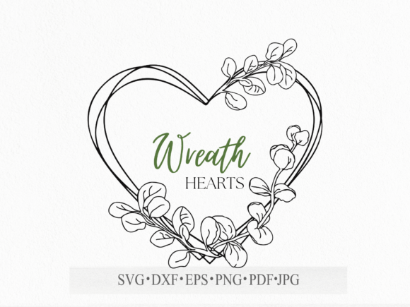 Eucalyptus Circle Wreath SVG Cut File: Graphics for Real Brands