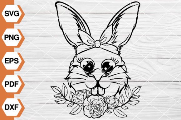 Floral Bunny SVG EP-54: A Versatile Graphic Design Asset for Branding
