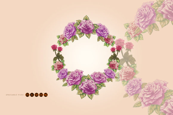 Floral Flower Frame Vintage Ornament SVG for Blog and Web Design