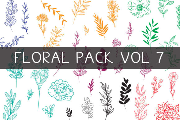 FLORAL PACK VOL 7 - A Graphic Design Asset for Handmade Creations