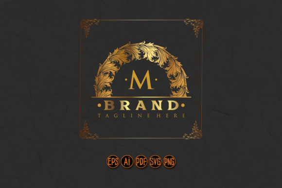 Gold Ring Logo Floral Ornate Graceful Review