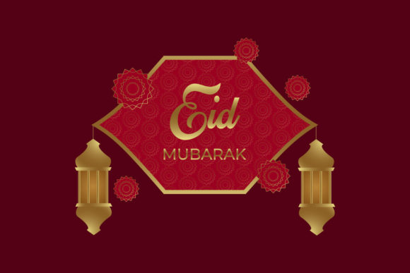 Greeting Card Islamic Floral Pattern Illustrations