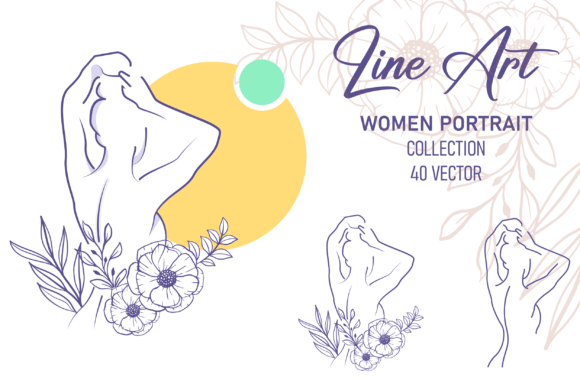 Line Art Woman Portrait Minimal Logo Graphics and Illustrations Review