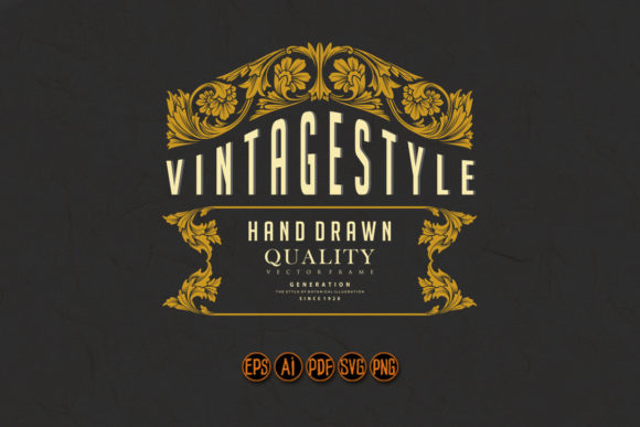 Luxury Elegant Certificate Frame Floral Graphics