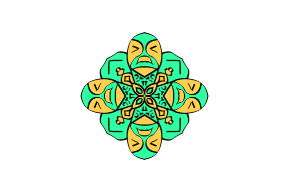 Mandala Floral Green Illustration: A Designer's Review of Graphics