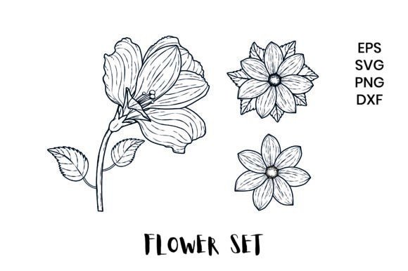 Spring Flowers Set: Graphics and Illustrations for Real Projects