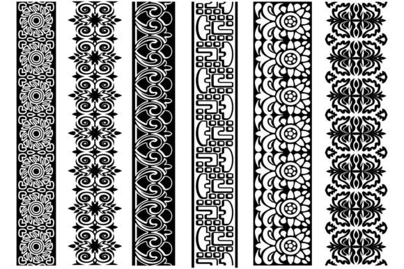Trim Lace Pattern Set: Elegant Graphics for Editorial Illustrations