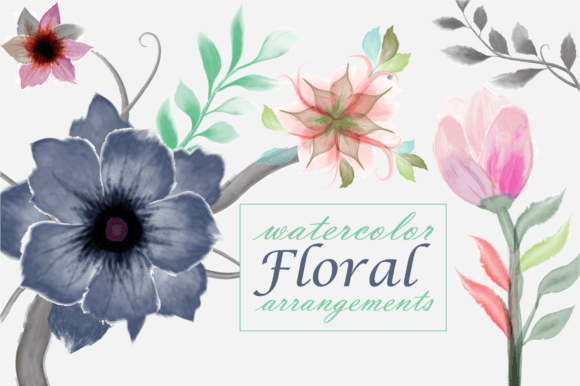 Water Color Floral Compositions: A Designer's Review of Freebies Graphics